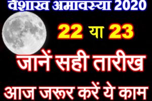 वैशाख अमावस्या 2020 Baishakh Amavasya Date Time Puja Vidhi 2020  