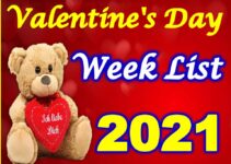 Valentine Day Week List 2021 All Dates वैलेंटाइन डे लिस्ट 2021