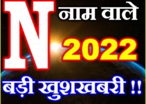 N नाम राशिफल 2022 | N Name Horoscope Prediction 2022    