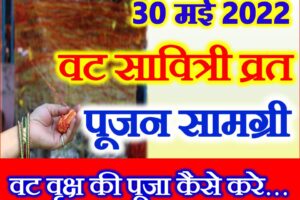 वट सावित्री व्रत 2022 पूजा कैसे करे Vat Savitri Vrat 2022 Puja Vidhi 