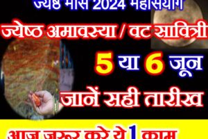 ज्येष्ठ अमावस्या 2024 कब है June Amavasya Date Time 2024 