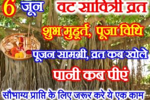 वट सावित्री व्रत 2024 Vat Savitri Vrat 2024 Date Time Muhurat