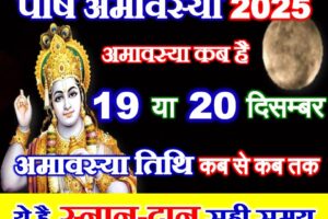 पौष अमावस्या कितनी तारीख को है 2025 Paush Amavasya 2025 Date