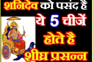 शनिदेव की 5 प्रिय चीजें शीघ्र होते है प्रसन्न Shani Dev likes these 5 Things Astrology