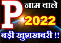 P नाम राशिफल 2022 | P Name Horoscope Prediction 2022    