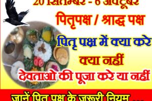 Pitru Paksh Shraddh Paksh 2021  पितृ पक्ष के दौरान क्या करे क्या न करे 