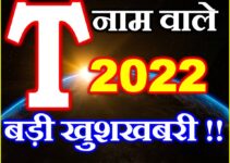 T नाम राशिफल 2022 | T Name Horoscope Prediction 2022    