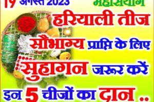 हरियाली तीज सुहागिन महिलाएं जरूर करें ये 5 दान Hariyali Teej 2023