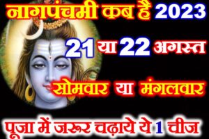 नागपंचमी 2023 पूजा का शुभ मुहूर्त Nag Panchami Muhurat 2023