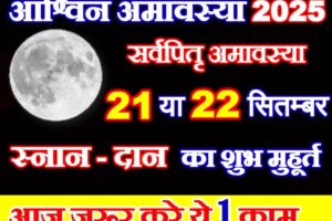 आश्विन अमावस्या कब है 2025 Ashwin Amavasya 2025 Date