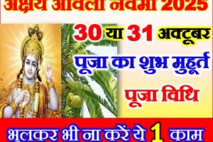 अक्षय आँवला नवमी कब है 2025 Akshay Amla Navami 2025 Date