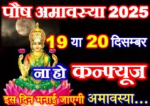 पौष अमावस्या 2025 में कब है Paush Amavasya 2025 Date पौष अमावस्या 2025 में कब है Paush Amavasya 2025 Date